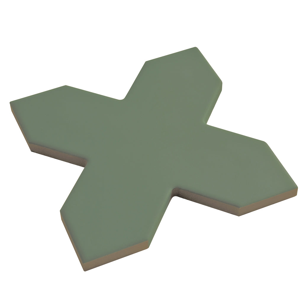 Sage Green 5x5 Matte Cross Porcelain Tile (34 pack, 5.31 sq ft/case)