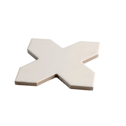 Light Gray 5x5 Matte Cross Porcelain Tile (34 pack, 5.31 sq ft/case) - Sample