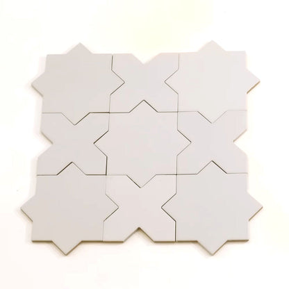 Light Gray 5x5 Matte Cross Porcelain Tile (34 pack, 5.31 sq ft/case)