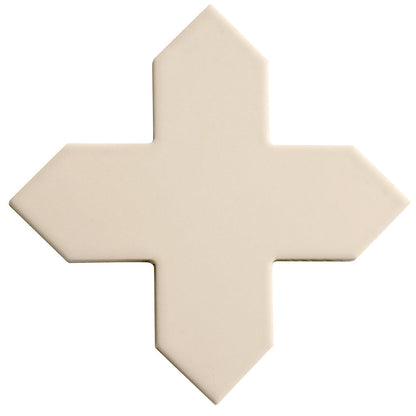 Ecru Taupe 5x5 Matte Cross Porcelain Tile (34 pack, 5.31 sq ft/case)