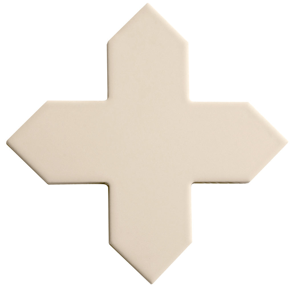 Ecru Taupe 5x5 Matte Cross Porcelain Tile (34 pack, 5.31 sq ft/case) - Sample