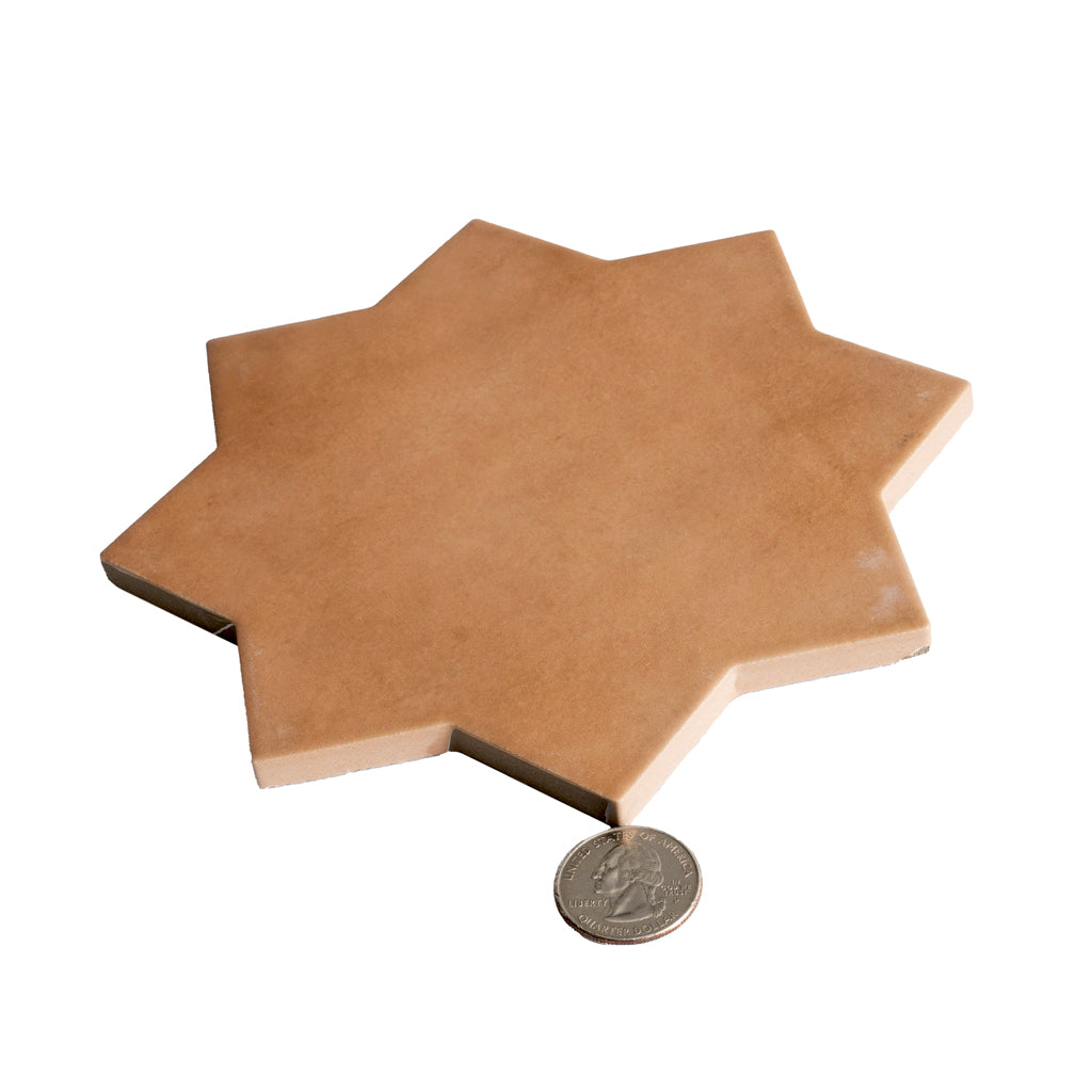 Terracotta 7x7 Matte Star Porcelain Tile (34 pack, 5.31 sq ft/case) - Sample