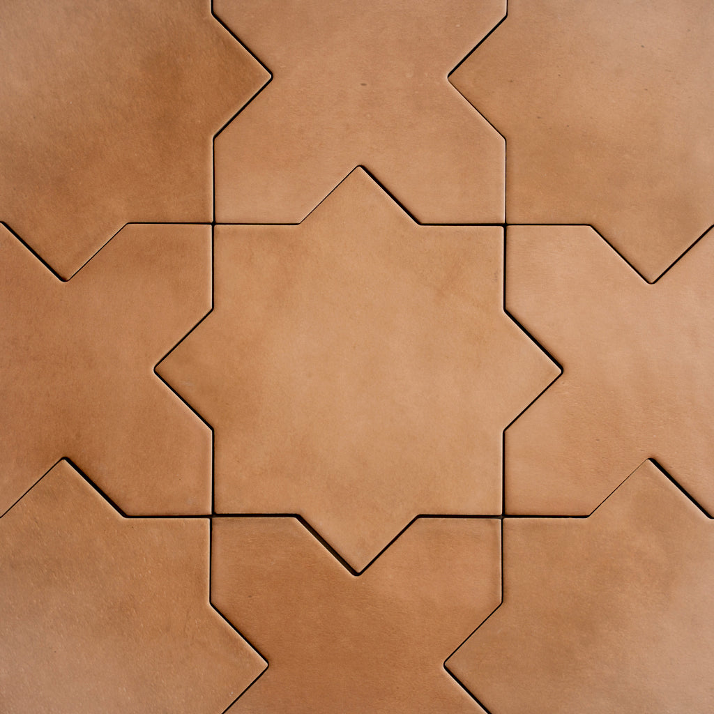 Terracotta 7x7 Matte Star Porcelain Tile (34 pack, 5.31 sq ft/case)