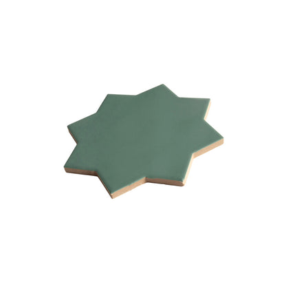 Sage Green 7x7 Matte Star Porcelain Tile (34 pack, 5.31 sq ft/case) - Sample