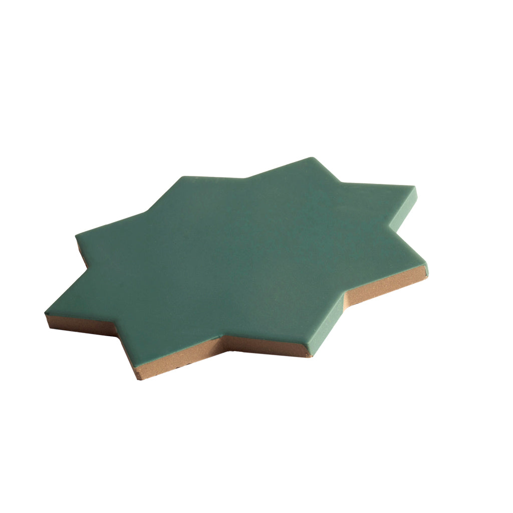 Sage Green 7x7 Matte Star Porcelain Tile (34 pack, 5.31 sq ft/case)