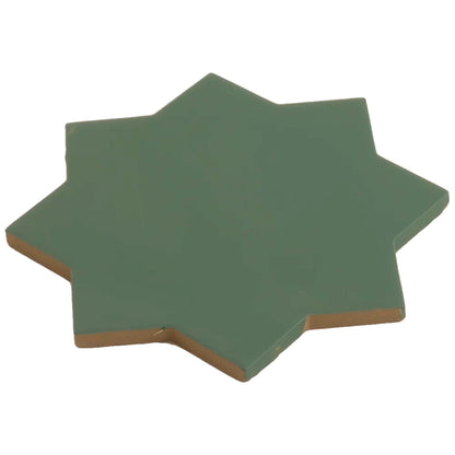 Sage Green 7x7 Matte Star Porcelain Tile (34 pack, 5.31 sq ft/case) - Sample