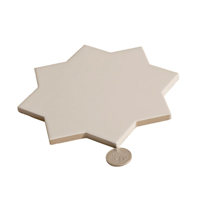 Light Gray 7x7 Matte Star Porcelain Tile (34 pack, 5.31 sq ft/case)