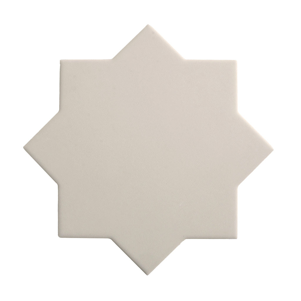 Light Gray 7x7 Matte Star Porcelain Tile (34 pack, 5.31 sq ft/case)