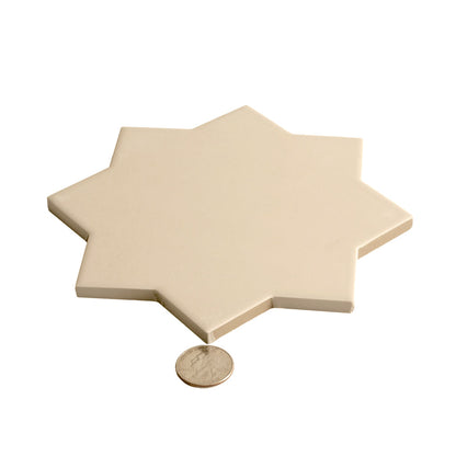 Ecru Taupe 7x7 Matte Star Porcelain Tile (34 pack, 5.31 sq ft/case)