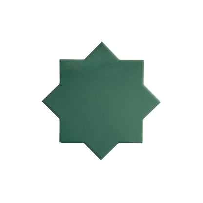 Sage Green 7x7 Matte Star Porcelain Tile (34 pack, 5.31 sq ft/case)