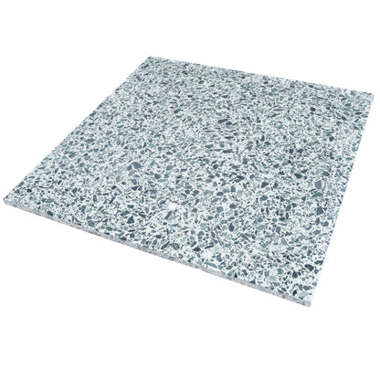 Forest Green White 24x24 Honed Square Terrazzo Large Format Tile (2 pack, 7.75 sq ft/case) - Sample