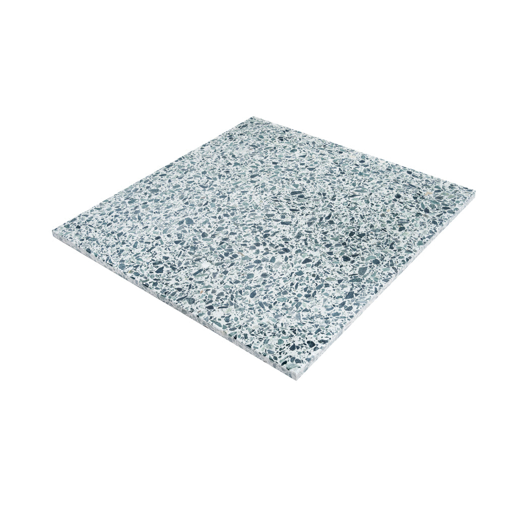Forest Green White 24x24 Honed Square Terrazzo Large Format Tile (2 pack, 7.75 sq ft/case) - Sample