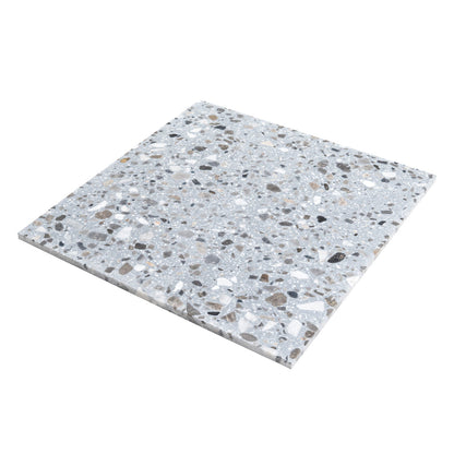 Gray Beige 24x24 Honed Square Terrazzo Large Format Tile (2 pack, 7.75 sq ft/case)