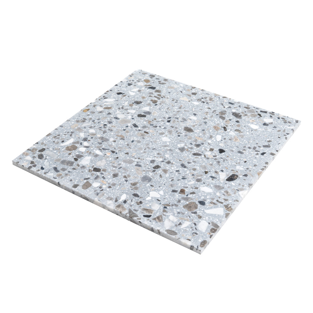 Gray Beige 24x24 Honed Square Terrazzo Large Format Tile (2 pack, 7.75 sq ft/case) - Sample