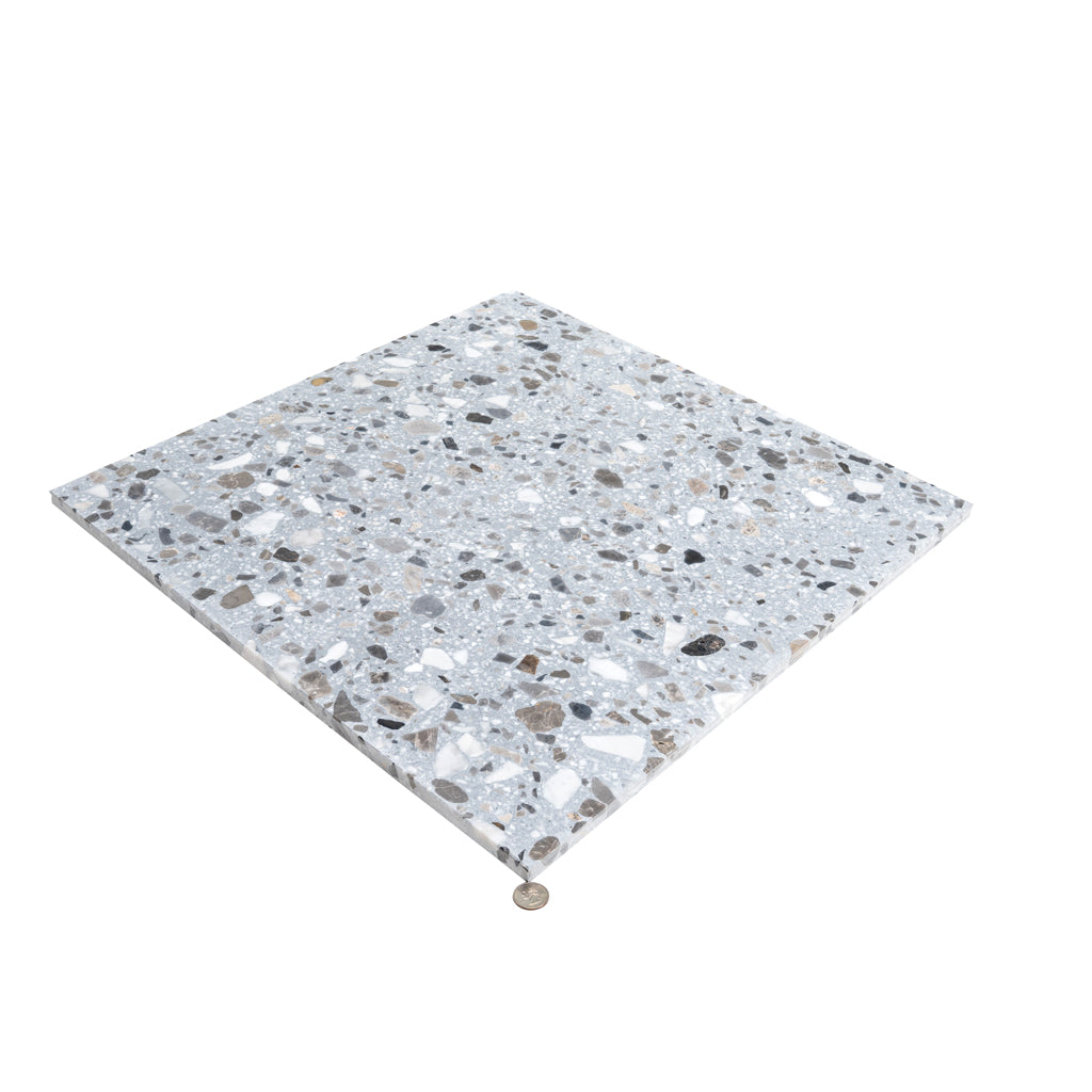 Gray Beige 24x24 Honed Square Terrazzo Large Format Tile (2 pack, 7.75 sq ft/case) - Sample