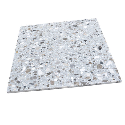 Gray Beige 24x24 Honed Square Terrazzo Large Format Tile (2 pack, 7.75 sq ft/case)