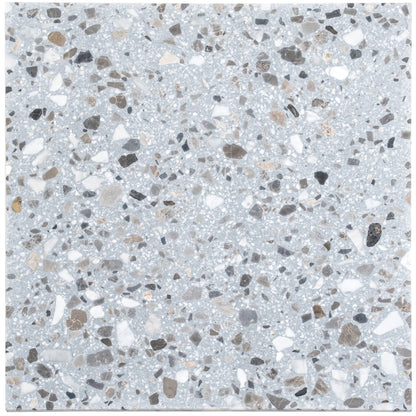 Gray Beige 24x24 Honed Square Terrazzo Large Format Tile (2 pack, 7.75 sq ft/case)