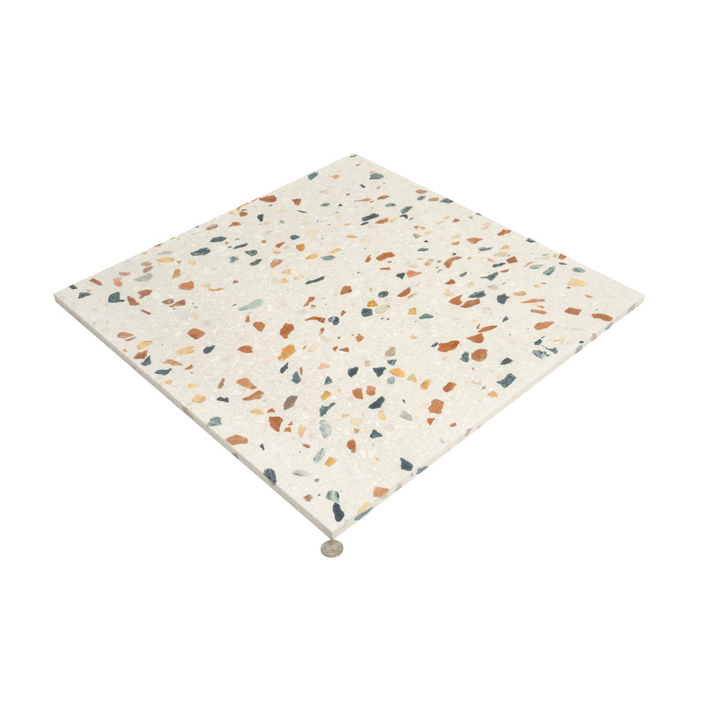 Beige Gold 24x24 Honed Square Terrazzo Large Format Tile (2 pack, 7.75 sq ft/case) - Sample