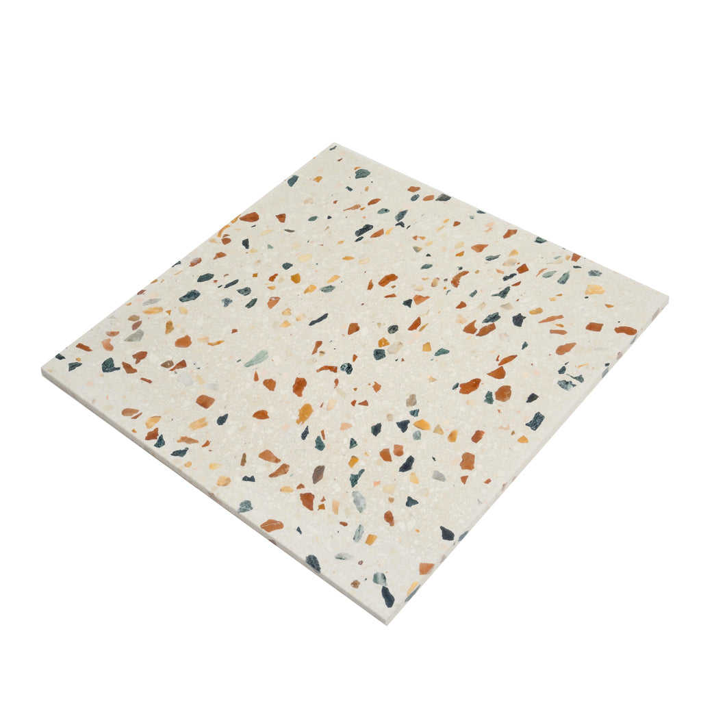 Beige Gold 24x24 Honed Square Terrazzo Large Format Tile (2 pack, 7.75 sq ft/case) - Sample