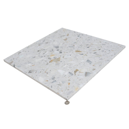 White Gold 24x24 Honed Square Terrazzo Large Format Tile (2 pack, 7.75 sq ft/case) - Sample