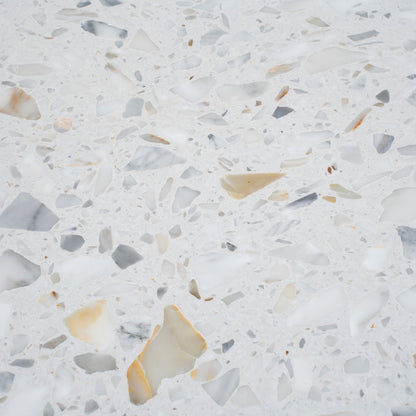 White Gold 24x24 Honed Square Terrazzo Large Format Tile (2 pack, 7.75 sq ft/case) - Sample