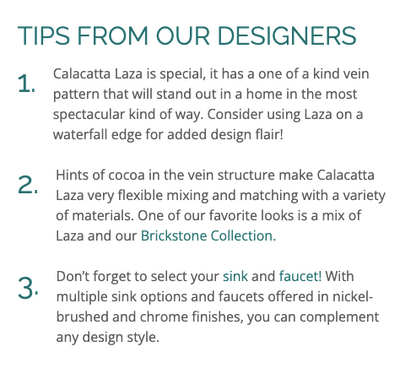 MSI Calacatta Laza® Premium Quartz Prefabricated Countertop - Island