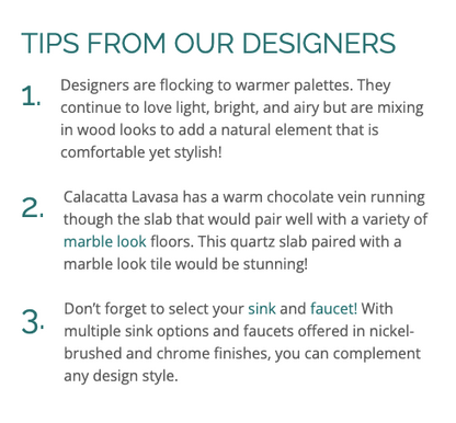 MSI Calacatta Lavasa™ Premium Quartz Prefabricated Countertop - Island