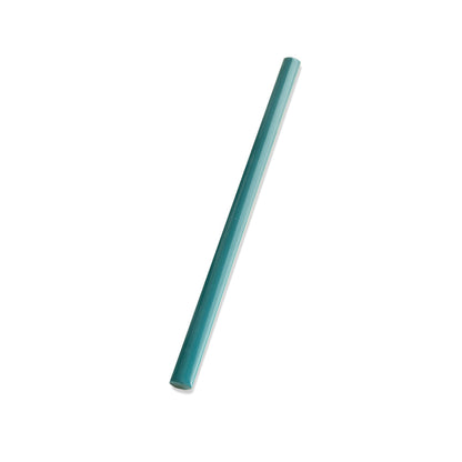 Turquoise Blue 0.6x12 Glossy Porcelain Bullnose Tile Trim (10 pack, 0.5 sq ft/case) - Sample