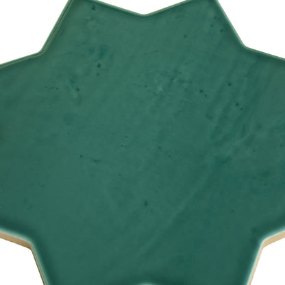 Turquoise Blue 7x7 Glossy Star Porcelain Tile (16 pack, 6.46 sq ft/case)