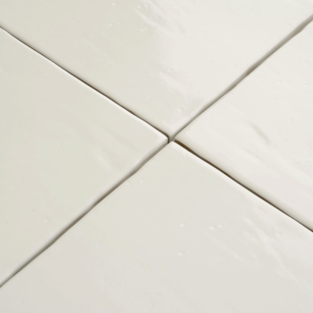 Pearl White 6x6 Glossy Square Porcelain Tile (19 pack, 4.65 sq ft/case)