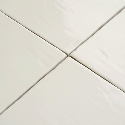 Pearl White 6x6 Glossy Square Porcelain Tile (19 pack, 4.65 sq ft/case) - Sample