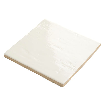 Pearl White 6x6 Glossy Square Porcelain Tile (19 pack, 4.65 sq ft/case)