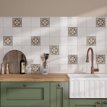 Pearl White 6x6 Glossy Square Porcelain Tile (19 pack, 4.65 sq ft/case)