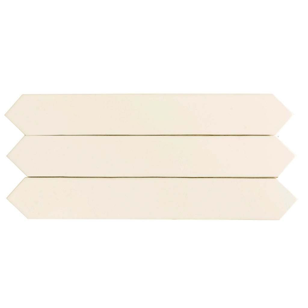 Pearl White 3x19 Glossy Picket Porcelain Tile (20 pack, 7.65 sq ft/case)