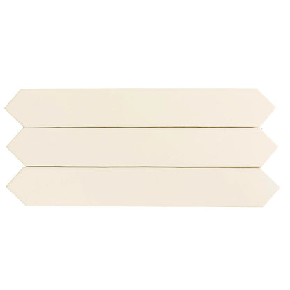 Pearl White 3x19 Glossy Picket Porcelain Tile (20 pack, 7.65 sq ft/case) - Sample