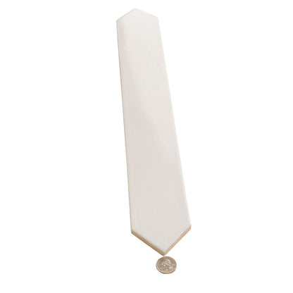 Pearl White 3x19 Glossy Picket Porcelain Tile (20 pack, 7.65 sq ft/case)