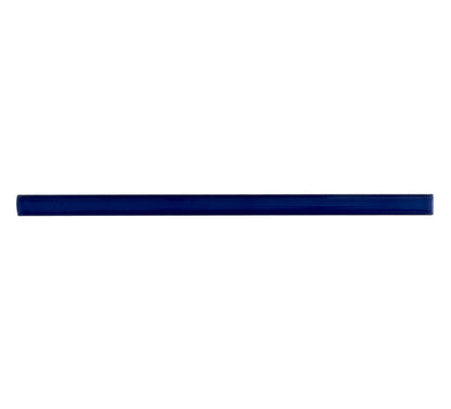 Royal Blue 0.6x12 Glossy Porcelain Bullnose Tile Trim (10 pack, 0.5 sq ft/case)