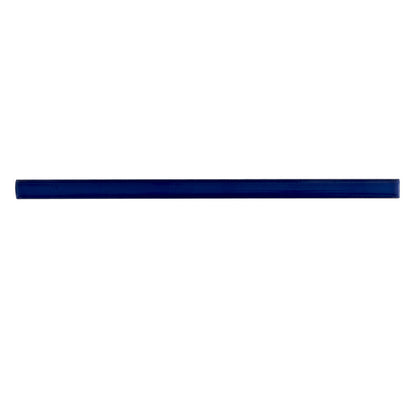 Royal Blue 0.6x12 Glossy Porcelain Bullnose Tile Trim (10 pack, 0.5 sq ft/case) - Sample