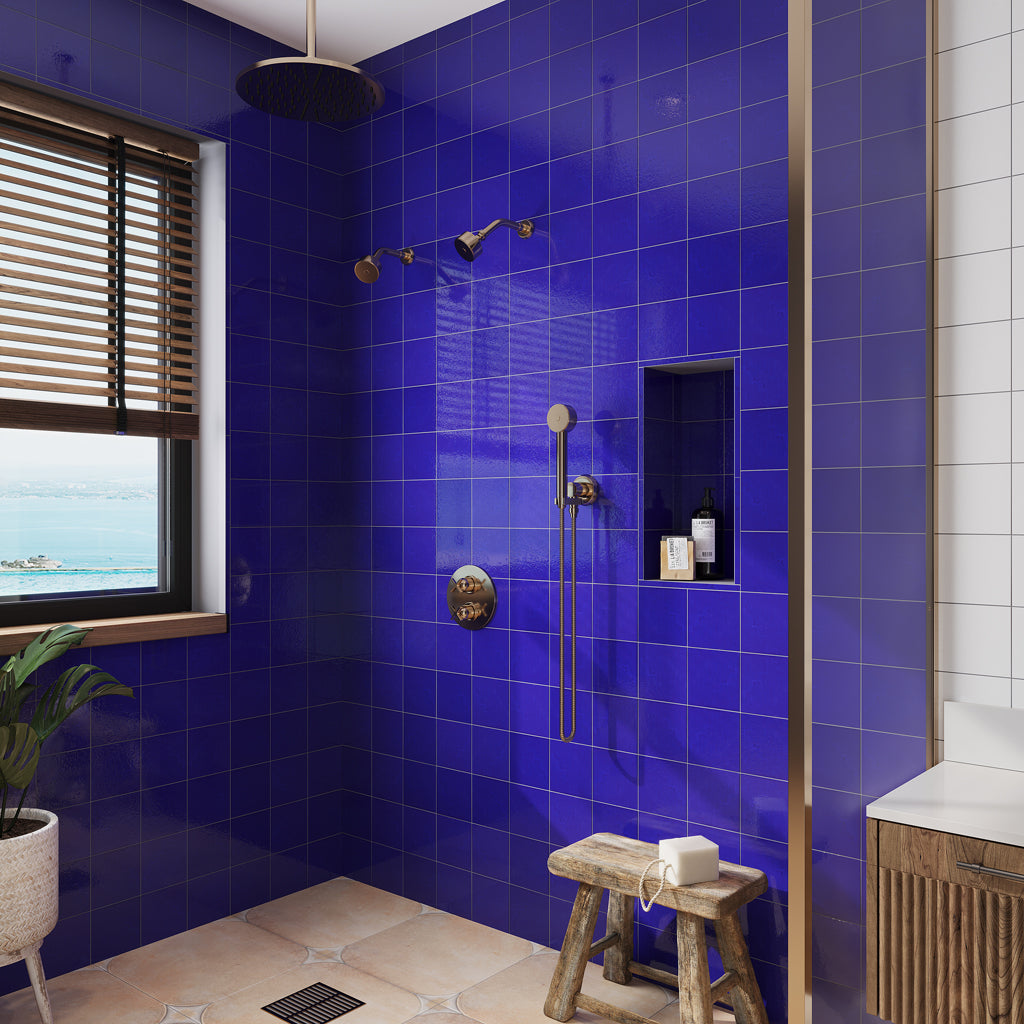 Royal Blue 6x6 Glossy Square Porcelain Tile (19 pack, 4.65 sq ft/case)