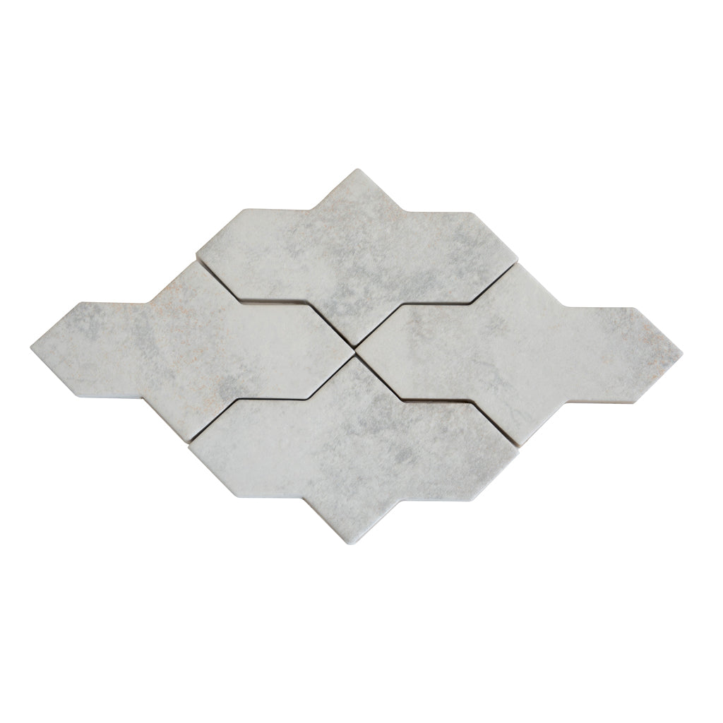 Beige 7x2.5 Matte Star Porcelain Tile (36 pack, 5.33 sq ft/case)