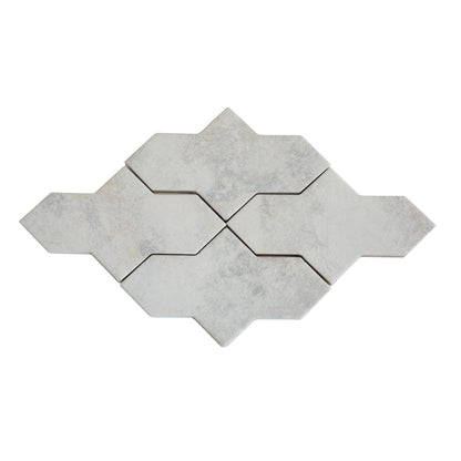 Beige 7x2.5 Matte Star Porcelain Tile (36 pack, 5.33 sq ft/case)