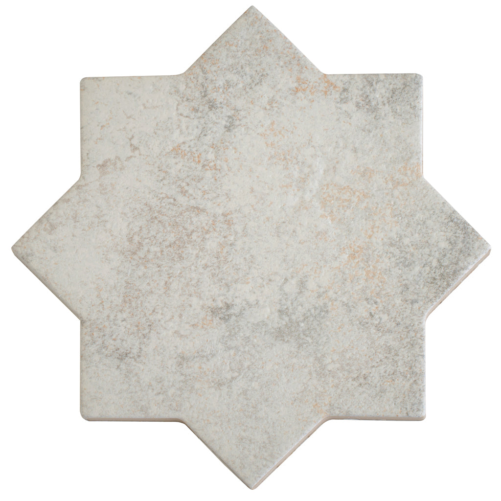 Light Ash Beige 6x6 Matte Star Porcelain Tile (16 pack, 4.2 sq ft/case)