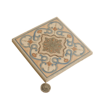 Taupe-blue Terracotta 6x6 Matte Square Porcelain Tile (19 pack, 4.65 sq ft/case) - Sample