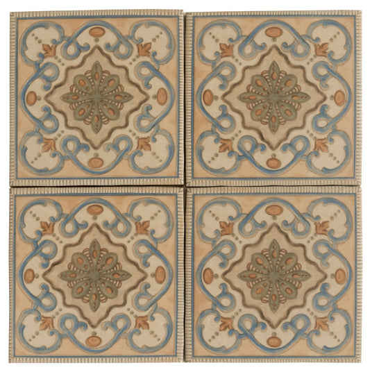 Taupe-blue Terracotta 6x6 Matte Square Porcelain Tile (19 pack, 4.65 sq ft/case) - Sample