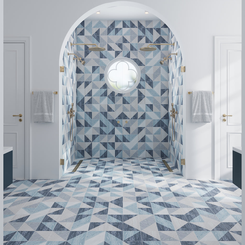 Blue 6x6 Matte Square Porcelain Tile (20 pack, 5.868 sq ft/case) - Sample
