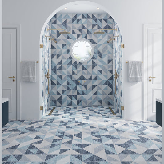 Blue 6x6 Matte Square Porcelain Tile (20 pack, 5.868 sq ft/case) - Sample