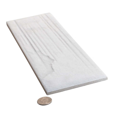 White 4x13 Matte Brick Porcelain Tile (31 pack, 12.034 sq ft/case) - Sample
