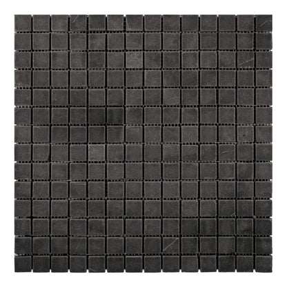 Eastern Black 12x12 Honed Square Marble Mosaic Tile (5 pack, 5 sq ft/case)