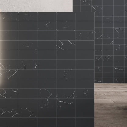 Eastern Black 3x6 Honed Subway Marble Tile (40 pack, 5 sq ft/case)