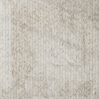 Frosted White with Gray Vein 11x13 Polished Chevron Crystal Sand Marble Mosaic Tile (5 pack, 4.9 sq ft/case)